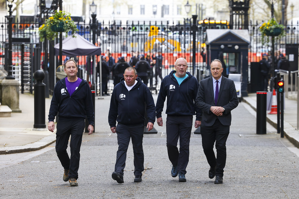 Dr Neil Hudson MP and 3 Dads Walking approach No. 10