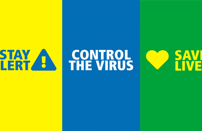 graphic: stay alert, control the virus, save lives