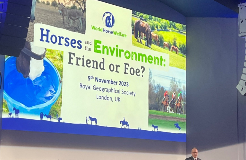 Dr Neil Hudson MP - World Horse Welfare Conference 2023