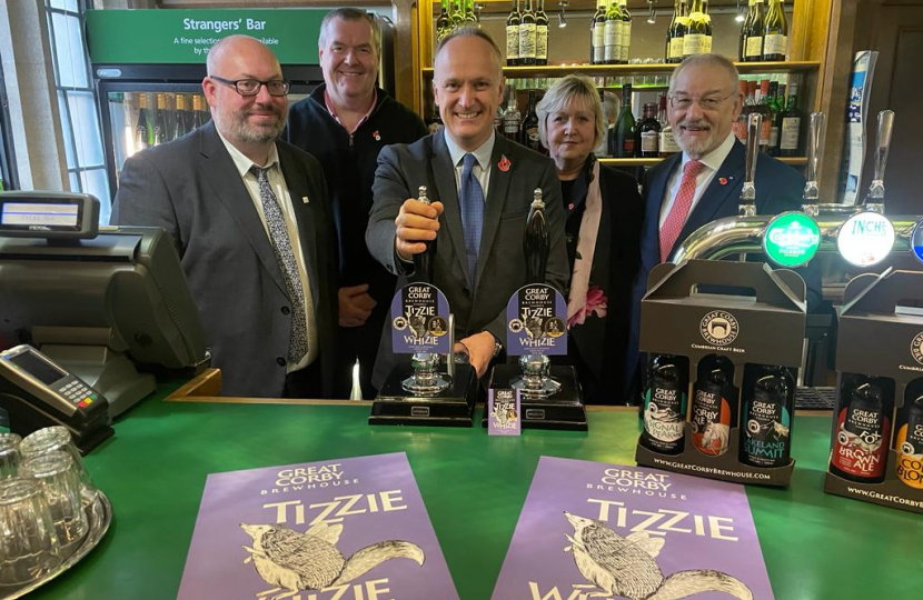 Great Corby Brewhouse in Parliament