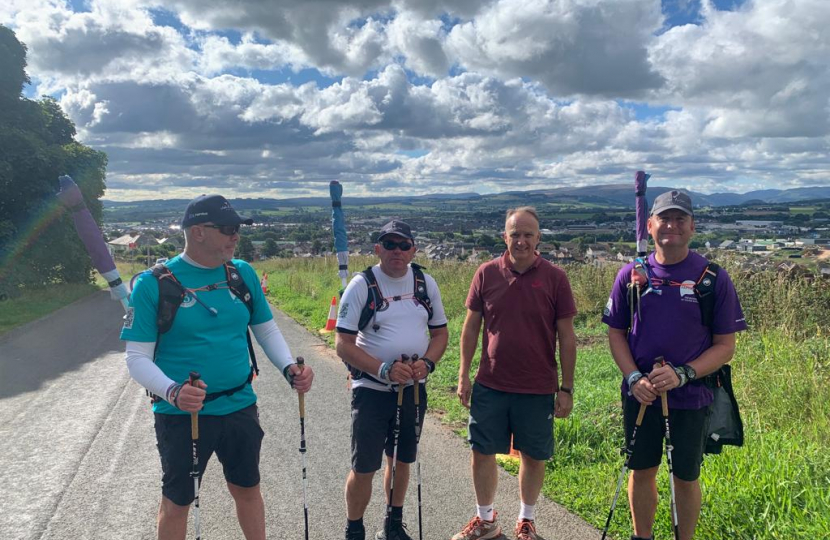 Neil Hudson MP with 3 Dads Walking