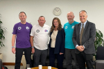 Dr Neil Hudson MP with the 3 Dads Walking and Education Secretary, Gillian Keegan